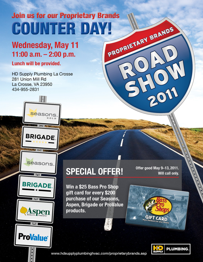 proprietary brands counter day and road show at hd supply plumbing la crosse