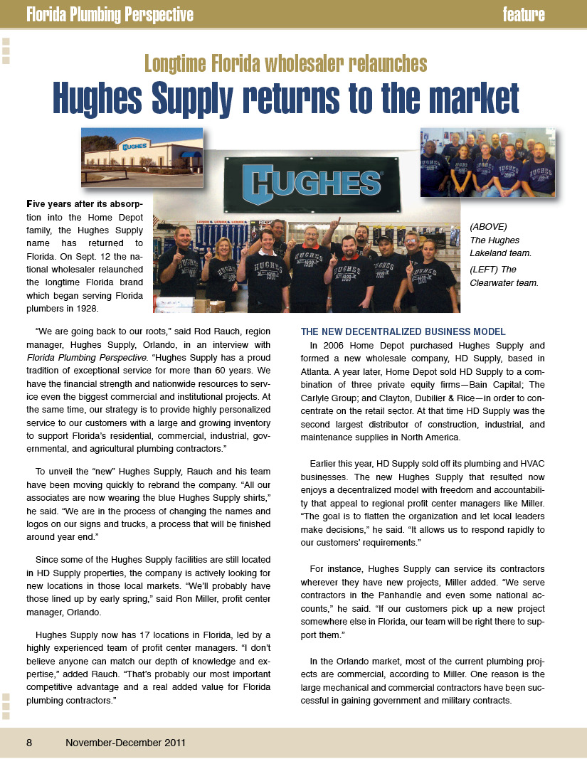 Hughes Supply Florida Plumbing Perspective